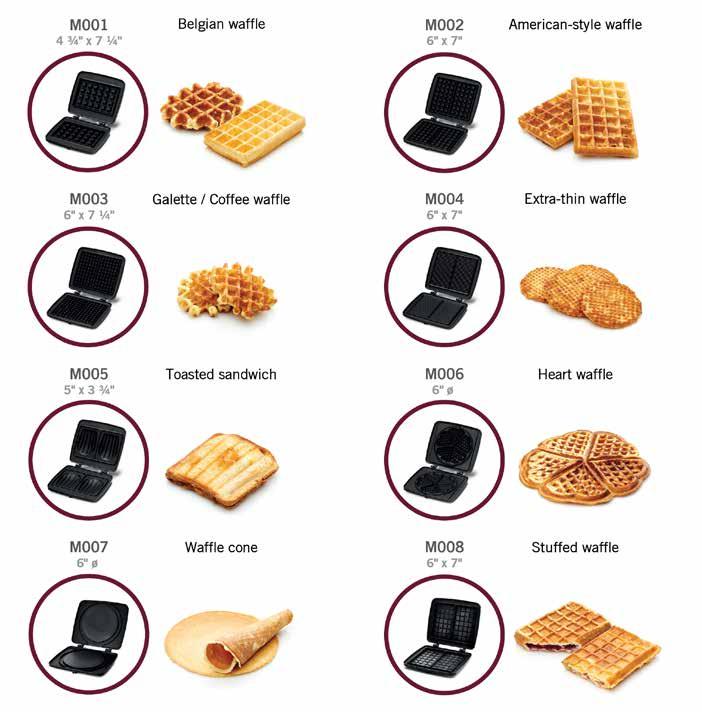34 KITCHEN ELECTRICS WAFFLE PLATES Compatable with all Croquade Waffle Makers M001 Belgian Waffle Plate 5412144040616 9.6 x 9.25 x 3 1 9.6 x 9.25 x 3 271.95/2.