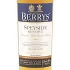 Berrys Speyside Reserve 4th Blended Malt Scotch Whisky Strength 46% Cask type Mixed Region Speyside 2011 April 18th Macduff butt 900016