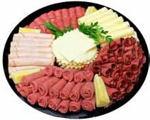 Our standard tray includes club rolls or rye bread and the following: Roast Beef Imported Ham Turkey Breast Genoa Salami American Cheese Swiss Cheese