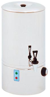 Atmospheric water boilers MANUAL FILL Polished stainless steel Thermostatic control with automatic cut off Safety non-drip lid Easy to clean and descale 10L, 20L & 27L capacity options Stainless