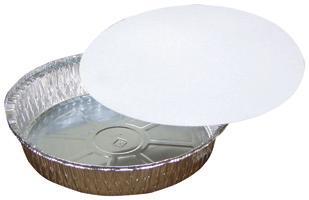 Container with Board Cover Foil Rounds 527WP 7" Round Container with Dome Lid 71/8" Diameter 117/32" 200 Y527TP 7" Round Container with