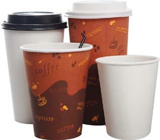PAPER HOT CUPS & LIDS Karat Paper Hot Cups & Lids are perfect for morning coffee or evening tea. Karat Paper Hot Cups have a durable poly-lined interior and a comfortable grip on the outside.