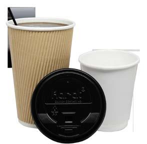 Insulated/Ripple Paper Hot Cups & Lids With a Karat Insulated/Ripple Hot Cup you will never need another cup jacket again.