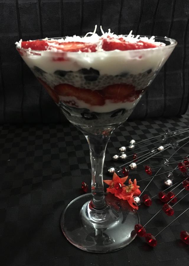 Chia Parfait Theresa Jennings, Corporate Services Administration Assistant-Brisbane A healthy dessert with an elegant twist.