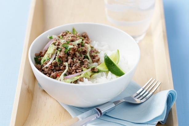 Thai Turkey Mince with Rice Libby Stewart, Human Resources Advisor Brisbane It is my super easy and fast meal that is always super yummy!