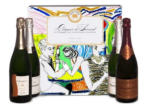 INCLUDES: One Blanc de Blancs, A Rosé & A Blanc de Noirs, plus food pairing suggestions & tasting party notes included.