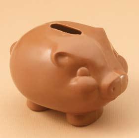 Springtime Sweets & Treats 53 Piggy Bank No need to save these chocolate coins!