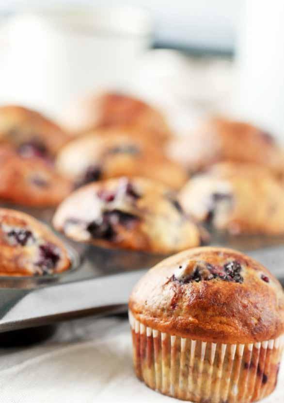 Cranberry Muffins PORTIONS 6 COOKING TIME 20 MINUTES 140g dried cranberries 300g self-raising flour 155g brown sugar 70g pecans chopped 2 tsp ground ginger 1 tsp ground cinnamon ½ tsp ground nutmeg