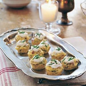 Mini Bacon and Potato Frittatas Italian frittatas make tasty appetizers and can be prepared a day ahead, chilled, and reheated just before serving. You can also freeze them for up to a month.
