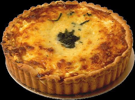 Individual Quiche Lorraine Pastry Filling 1 cup Gold Medal all-purpose flour ¼ teaspoon salt 1/3 cup plus 1 tablespoon shortening 2 to 3 tablespoons cold water 8 slices bacon, crisply cooked,