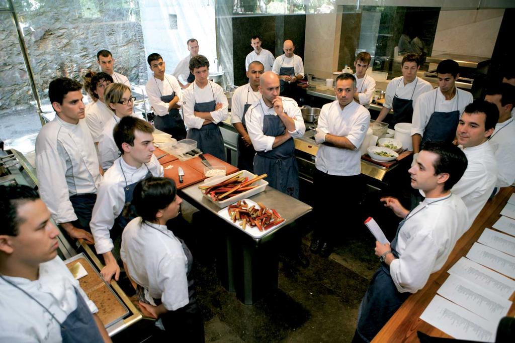 Employees: elbulli family! Employed over 50 chefs! Offered them a place to! Explore their creativity and artistry!