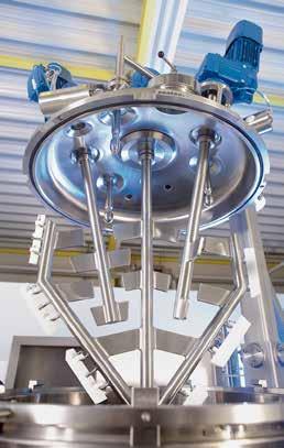 The agitating and mixing system which has a modular design makes it possible to achieve the correct mixing requirements for your products Pharma Lotions, gels, creams, ointments, emulsions,