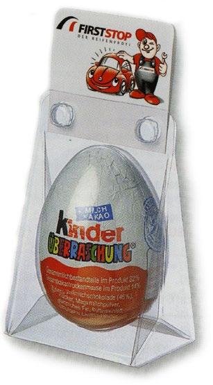 Blister Pack Kinder Egg Surprise Personalised blister pack holding various Easter themed shaped