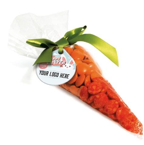 Easter Fruit Gums Carrot Bag Easter shaped fruit gums with 10% fruit content from fruit juice
