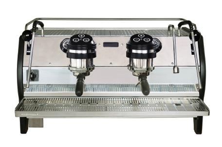 reducing barista wrist fatigue Smart power management system with energy saving mode when un-operational Soft touch control panel Electronically control gear pumps Hot water adjustable temperature