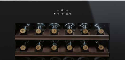 Wines stored with the utmost care The new Smeg wine cellars use the latest technology to correctly store and age wine.