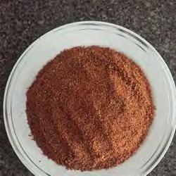 Dry Rub for Ribs or Chicken Serve: 4 Yield: 4 servings Prep Time: 10 minutes 1/2 cup packed brown sugar 2 tablespoons paprika Whisk brown sugar, paprika, black pepper, onion powder, garlic powder,