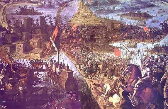 Cortes Arrives in Tenochtitlan Cortes is welcome into Tenochtitlan, but fighting between