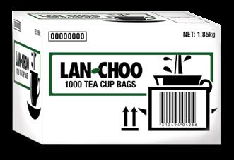 contains display packs of 100 tea bags for