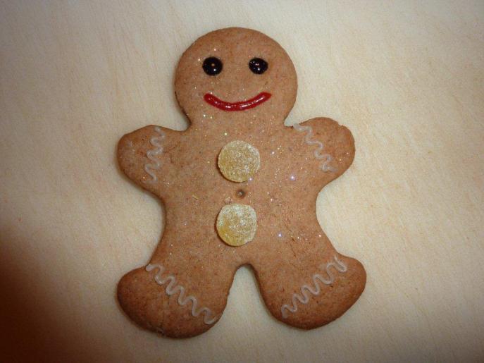 Section 1 Make and Decorate a Gingerbread Man Gingerbread man recipe Ingredients 125g butter 95g soft brown sugar 115g syrup 1 egg 250g plain flour 40g self raising flour 1 tablespoon ground ginger 1