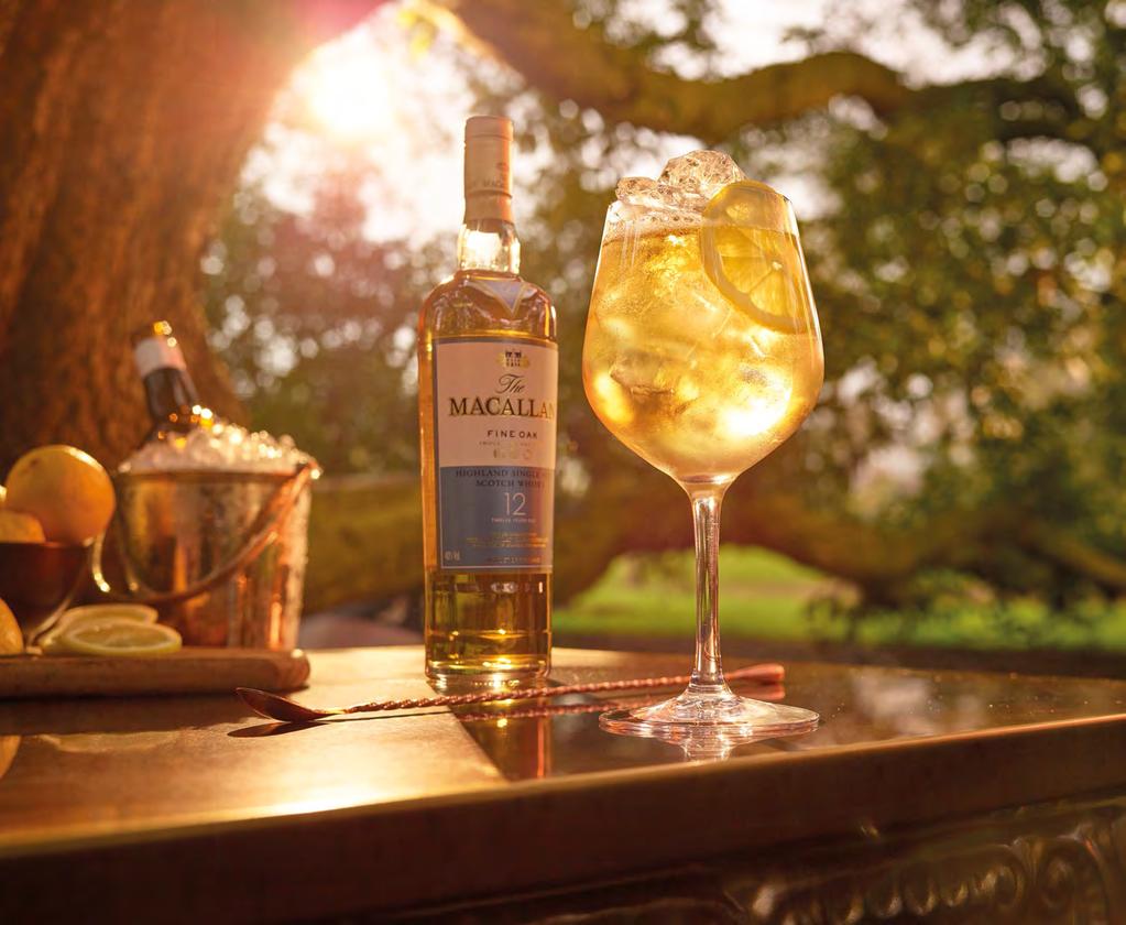 39 Inspirational Serve The Macallan 12 Years Old Fine Oak This serve is a refreshing twist on a Gin & Tonic, which showcases the versatility of The Macallan 12 Years Old Fine Oak.