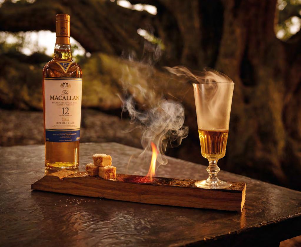 41 The Ritual The Macallan 12 Years Old Double Cask Ritual This ritual allows the consumer to choose between an American or a European oak finish to their whisky.