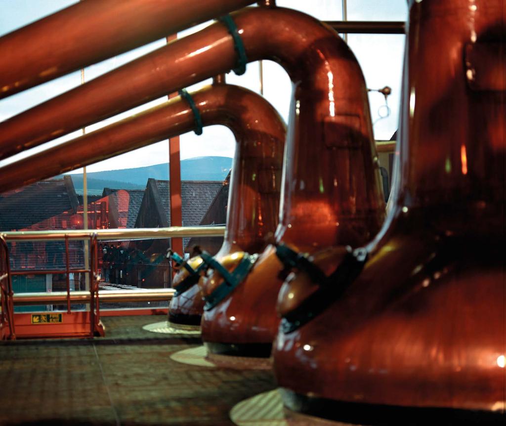 15 The Spirit The Macallan s curiously small spirit stills are the smallest on Speyside.