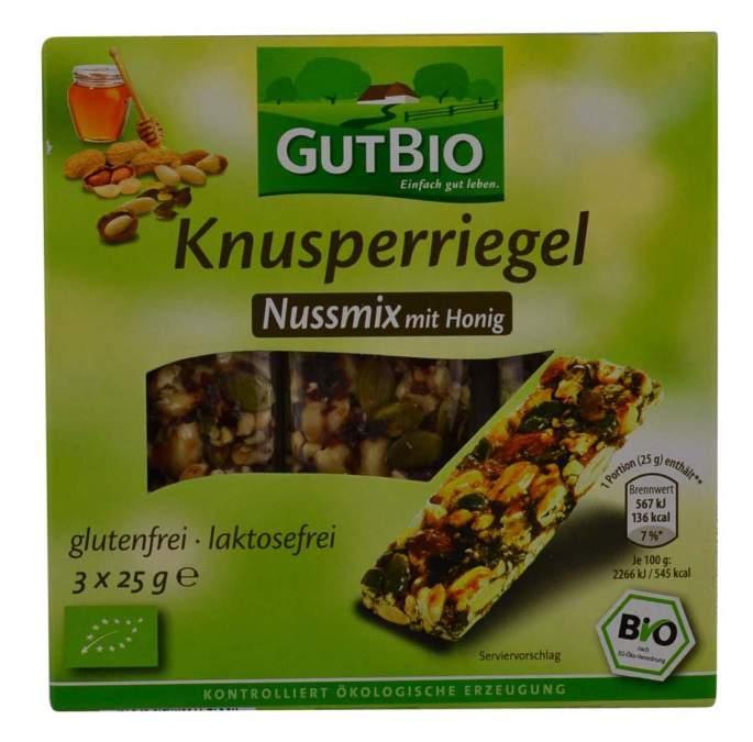 Aug 2014) Gut Bio Knusperriegel Nussmix Mit Honig: