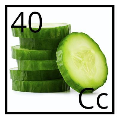 Cucumbers Cucumbers are 95% water. They are rich in insoluble fiber.