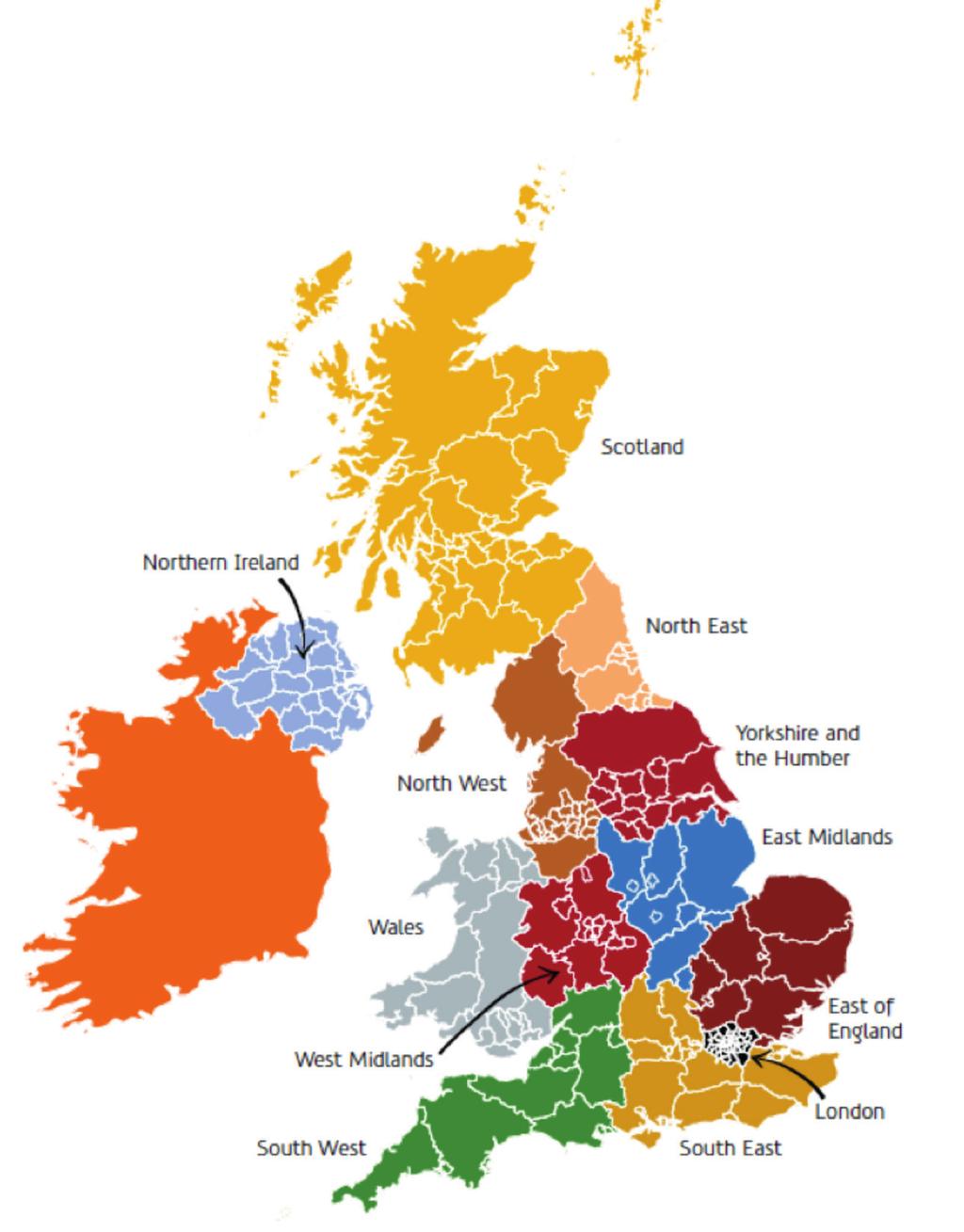 Standards: Silver Gold Standard: 2.3 Championing local producers Definition of regions Standard 2.3.1-Caterers are rewarded for every penny spent on food grown/reared/ produced within their region (please see the map on page 10 for definitions of region.