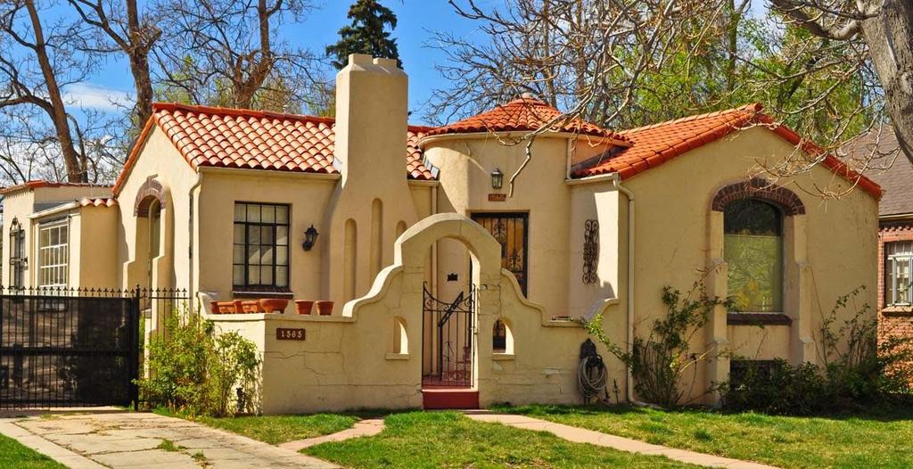 Spanish Revival Inspired by architecture of Spain and Latin America,