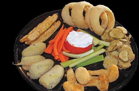 ... Things Veggie Platter All fried items lightly breaded and deep fried until golden brown in trans fat-free oil.