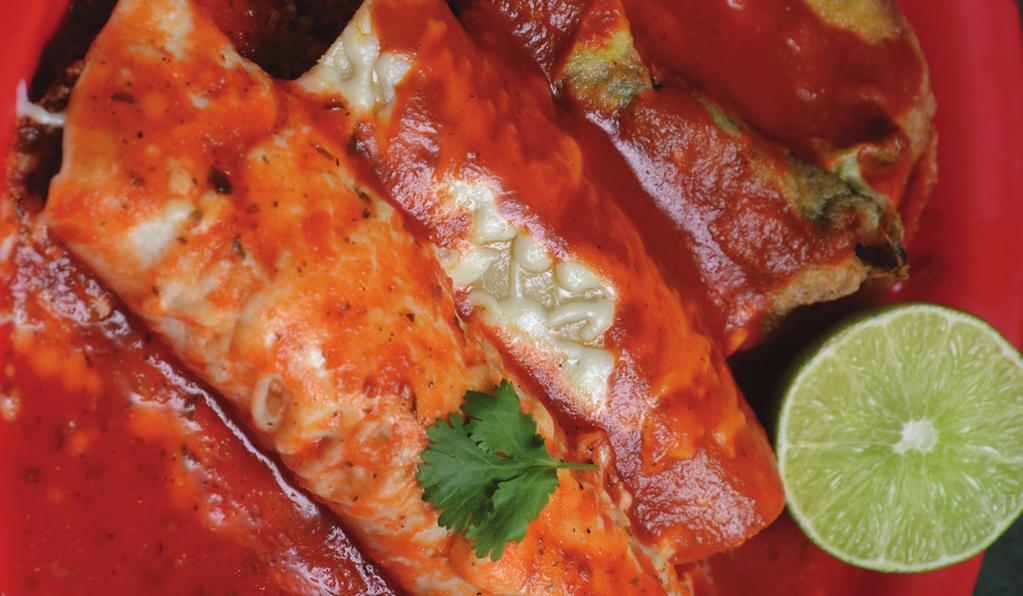 Enchiladas ~ Rolled corn tortillas stuffed with your