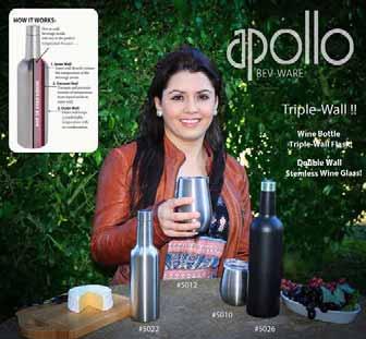 Valentinos International Specializing in Quality Wine Accessories Apollo Bev-Ware Why sell just any beverage bottle when