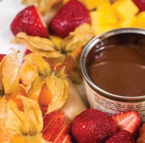 chocolate fondue. This menu was created to provide 8 side-dish servings.