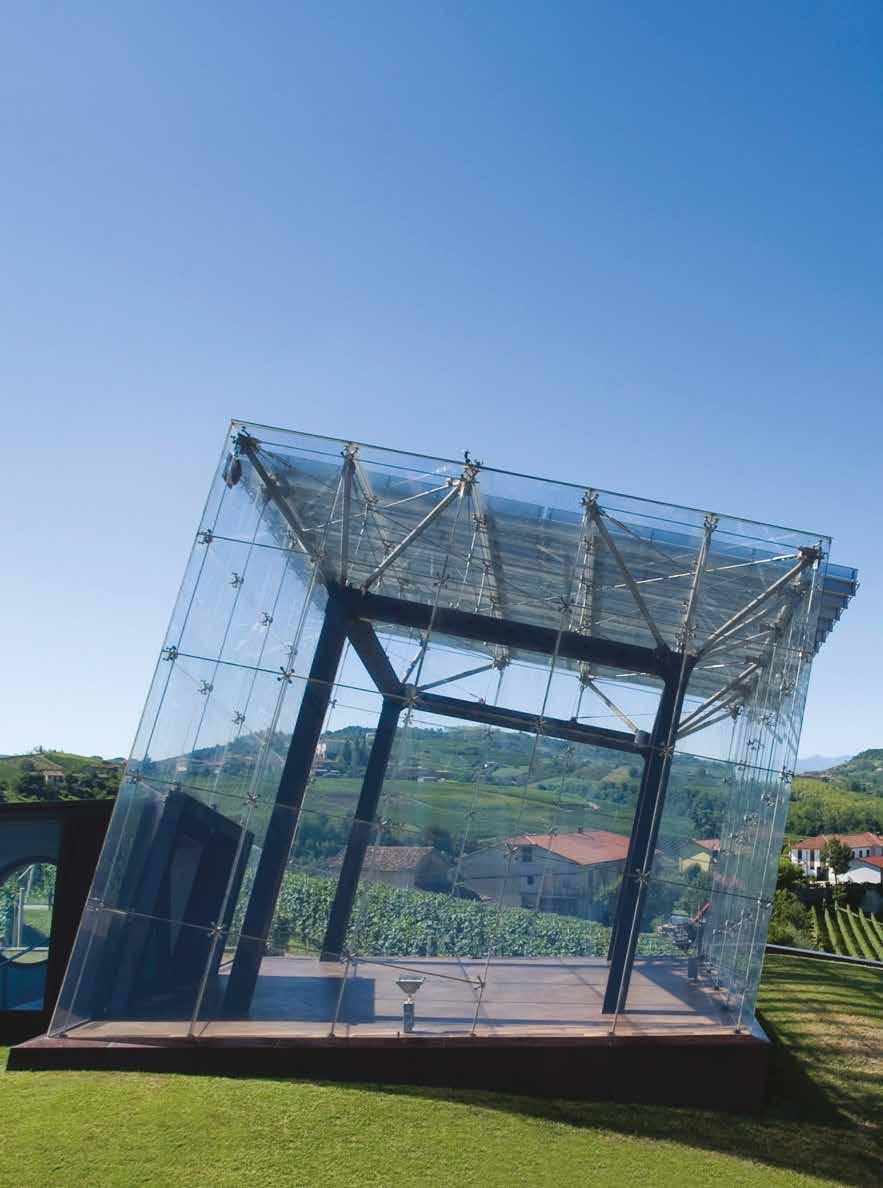 ARCHITECTURE The Cube Bricco Rocche Winery, Castiglione Falletto, 2000 Located on the top of Bricco Rocche in Castiglione Falletto, the project involved an extension to the existing winery.