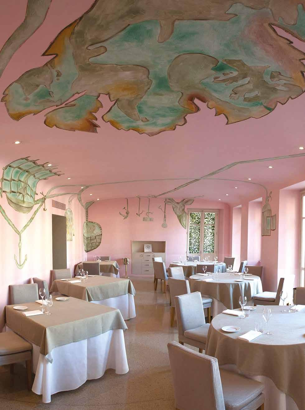 ART The Fresco FRANCESCO CLEMENTE Restaurant Piazza Duomo, Alba, 2007 Piazza Duomo is known for the culinary expertise of Crippa, but to the culinary art of the chef, you add an additional