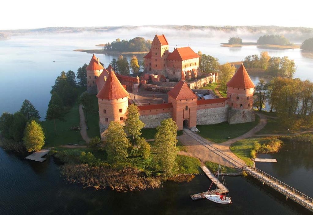 The famous places of Lithuania Trakai. Trakai is famous for its castle. The castle of Trakai is very beautiful and majestic.