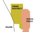 Swan District: Below the Scarp: Perth Hills Atop the Scarp: Sea level-150 ft. 1,000-1,400 ft.