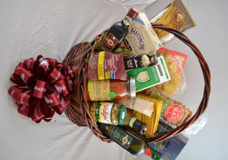 This basket is only a bottle of wine away from a Wine & Cheese Party. Basket as shown: $100.