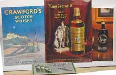 5 x 11ins tinplate calendar, complete with date cards, DEWAR S WHITE LABEL WHISKY, in relief, some wear to surface, R$45