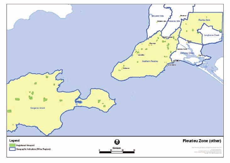 Fleurieu zone (other) Vintage overview 2 Fleurieu zone (other) includes the GI regions Southern Fleurieu and Kangaroo Island, as well as any other plantings in the zone that are near but outside the