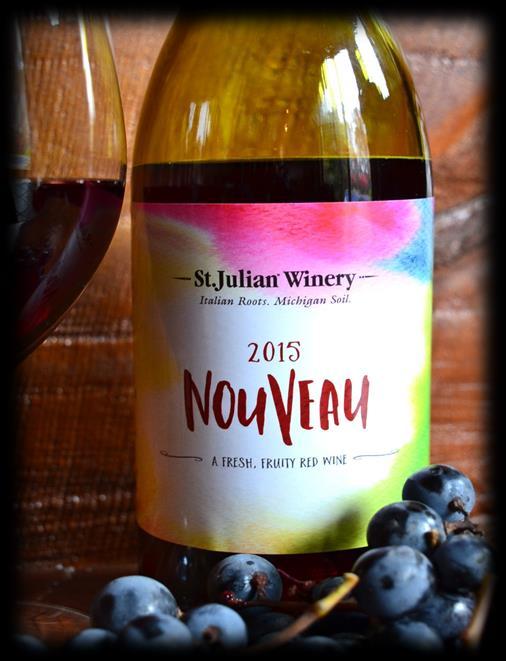 Originally made from the Gamay grape varietal, here at St. Julian we decided to use the Foch varietal from 20 year old vines.