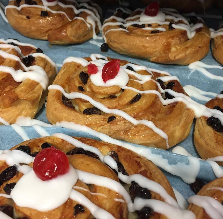 made fresh to order to provide the best available shelf life CO201741 Danish Whirl 2 CO201743 Pecan & Maple Danish 2 CO300052 Belgian Buns 1
