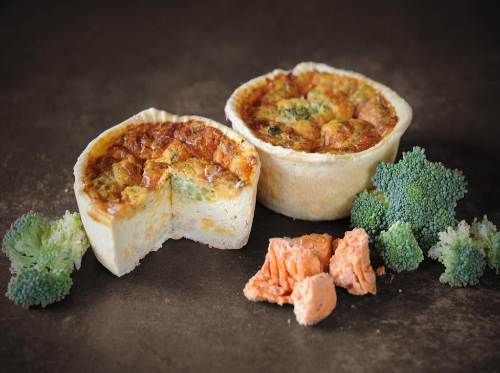 ingredients, salmon, florets of broccoli, cheese, fresh eggs and evaporated milk