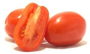 consistently moist Pear-shaped tomatoes with few