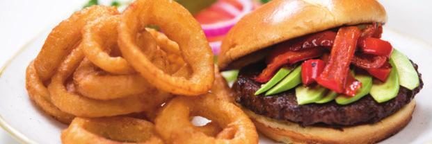 BURGERS Served with your choice of a Regular Side SCARLET BURGER 15 Two 1/2 lb.