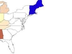 Back to settlement patterns New England Colonies Back to distance from the mother country New England products 1. How did the climate affect the type of products produced in New England? 2.