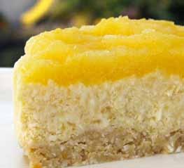 Pineapple Cream Cake 2 cups cashews ½ cup desiccated coconut 2 tablespoons honey 2 tablespoons coconut oil (warmed to a liquid) 1 tablespoon lemon juice 1 teaspoon lemon zest Place cashews into food