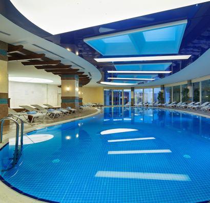 A specially designed children's pool and slide awaits our younger members.